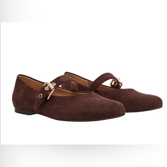 DV by Dolce Vita Shoes - Brand New in Box! DV by Dolce Vita Women's Buckle Flat Mary Jane Brown Color